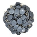 100 ШТ. RFID-БРЕЛОК УНИКАЛЬНЫЙ 125 кГц EM4100 СЕРЫЙ КУЛОН