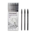 Фломастеры Plus Pen 3000 - 6 оттенков серого