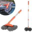 ЩЕТКА ДЛЯ МОЙКИ АВТОМОБИЛЯ ШВАБРА ИЗ МИКРОФИБРЫ С ТЕЛЕСКОПИЧЕСКОЙ РУЧКОЙ 115см