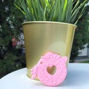 Silikónové hryzátko - Donat Pink / Bocioland Materiál silikón