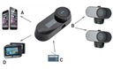 Interkom Bluetooth FreedConn T-Com SC V3 Pro LCD Limit spárovania s 3 interkommi