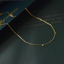 Sada zlatých šperkov Jemné retiazky Srdiečka Chirurgická oceľ Obsah súpravy Náramok Náhrdelník
