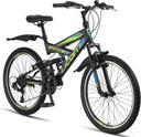 Detský horský bicykel 24 MTB Blatníky Reflexné Plné Odpruženie Zvonček Druh prehadzovačky externé