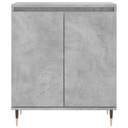 vidaXL Komoda, sivý betón, 60x35x70 cm, materiál na báze dreva Výška nábytku 1 cm