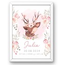 ИМЕНИННИЦЕ ДЕВОЧКЕ ПЕРСОНАЛИЗИРОВАННЫЙ ПЛАКАТ В РАМКЕ ПОДАРОК, СУВЕНИР