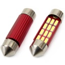 БЕЛЫЕ СВЕТОДИОДНЫЕ ЛАМПЫ C5W 36 ММ 5600K БЕЗОШИБОЧНЫЕ 12 В 24 В 2 ШТ./КОМПЛ.