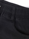 Pánske kraťasy čierne džínsy krátke nohavice POHODLNÁ PÁS S GUMIČKOU 303 - M Materiálové zloženie 95% bawełna 5% spandex