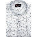 Рубашка мужская повседневная с воротником стойкой, белая N794