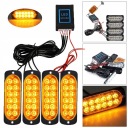 ФАРИ ПОПЕРЕДЖУЮЧІ LED (СВІТЛОДІОД) ЛАФЕТА ДОПОМОГА STROBOSKOPY СВІТЛОДІОДНА БАЛКА DO РЕШІТКИ РАДІАТОРА POMARACZOWE  фото 10