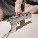 Dámska taška cez rameno YoReAi New 3D Gun Shaded Chains Ďalšia farba bezfarebný