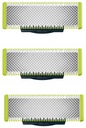 3 ЛЕЗВИЯ ДЛЯ РАБОТЫ PHILIPS OneBLADE QP230/50s