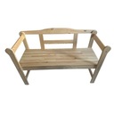 ŁAWKA OGRODOWA DREWNIANA Z OPARCIEM ANIA 118CM TARAS, OGRÓD, BALKON, PATIO