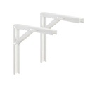 2 x СКЛАДНОЙ УГЛОВОЙ КРОНШТЕЙН 300 БЕЛЫЙ