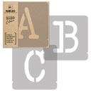 МНОГОРАЗОВОЙ шаблон // набор БУКВ и ЦИФР / 14 см