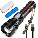 МОЩНЫЙ ТАКТИЧЕСКИЙ СВЕТОДИОДНЫЙ ФОНАРЬ, ПОИСК, ОТРАЖАТЕЛЬ, ЗУМ POWERBANK