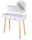 Скандинавский косметический туалетный столик со светодиодным зеркалом