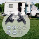 2 ШТУК RV КЛАПАН ODPADOWY РУЧКИ 55MM Z 4 NAKRETKAMI 2 БОЛТИ 2 УЩІЛЬНЮВАЧІ ДЛЯ ЧОРНИХ  (17831720880) фото min 7