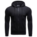 BL08 черная, размер M, ОДНЯЯ РУБАШКА НА МОЛНИИ С КАПЮШОНОМ
