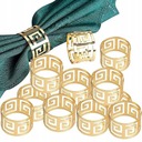 12 SZT OBRĄCZKI NA SERWETKI PIERŚCIENIE ŚWIĄTECZNA ZŁOTA