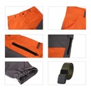 SCIONE Casual Men Fashion Color Block Multi Pocket Dominujúca farba oranžová