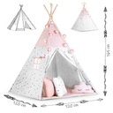 TIPI detský stan wigwam TEEPEE Girlanda Vankúše Stabilizátor Výška produktu 1 cm