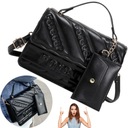 МАЛЕНЬКАЯ ЖЕНСКАЯ СУМКА НА ПЛЕЧЕ, ЧЕРНАЯ, ГОРОДСКАЯ, ЭЛЕГАНТНАЯ, СТИЛЬНАЯ