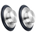 UTYLIZATOR ODPADÓW ZLEWU KUCHENNEGO ZATYCZKA ODPŁYWU POKRYWA UTYLIZATORA 8X8CM 2 SZT