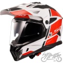ШЛЕМ LS2 MX702 PIONEER II HILL БЕЛЫЙ КРАСНЫЙ XL