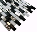 Sklenená mozaika VOLCANO BLACK&WHITE ENGLASS Povrch lesklý
