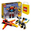 LEGO 3 в 1 — Суперробот, самолет или дракон (31124)