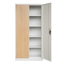 Металлический офисный шкаф лофт Eco Design JAN NOWAK JAN H 195 белый/дуб сонома