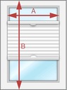 PLISY ROLETY ŻALUZJE PLISOWANE PLISA 140x120 cm - bez wiercenia Szerokość produktu 140 cm