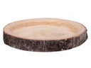Talerz drewniany taca drewno 28cm stroik susz baza