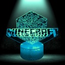 Detská nočná lampa Minecraft Creeper Nápis 16 LED 3D + Diaľkové ovládanie EAN (GTIN) 5905811115811