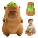 ПЛЮШЕВАЯ ИГРУШКА-МАСКОТ КАПИБАРА С РЮКЗАКОМ 35 СМ С ПЛЮШЕВОЙ ЧЕРЕПАХОЙ