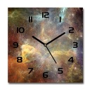 Квадратные стеклянные настенные часы Космос 30x30 см