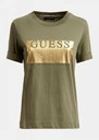 GUESS TRIČKO LESKLÉ KHAKI S LOGOM XS 1Z1G3* Veľkosť XS