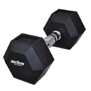 ШЕСТИГРАННАЯ Гантель, 10 кг, ШЕСТИГРАННАЯ РЕЗИНОВАЯ, ПОКРЫТАЯ JUST7GYM