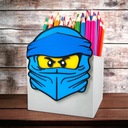 Настольный органайзер для детских 3D мелков NINJA в стиле кубиков LEGO