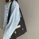 Módna jednoduchá taška Messenger dámska Južná Kórea C Ďalšia farba bezfarebný