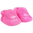 Детские тапочки ФЛИСОВЫЕ ТАПОЧКИ на резинке АМАРАНТ 6-12