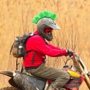 DECOR MOHAWK NA HELM MOTORCYCLE GREEN Z HIGH QUALITIES MATERIALU  photo 4