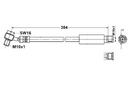 CABLE DE FRENADO ELAST. OPEL T. INSIGNIA 1.4- 2.8 08- 17 LE- DERECHO 