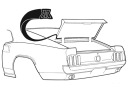 69 70 FORD MUSTANG Уплотнитель багажника Fastback