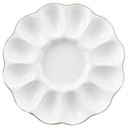 Talerz do jajek Florina Classic porcelana biały