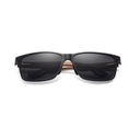 Мужские деревянные поляризационные солнцезащитные очки UV400 NERDY + футляр