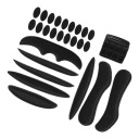 1 KIT BLACK CONTRIBUTION DO HELMET MOPED ELECTRIC ODDYCHAJACE CUSHIONS  photo 4