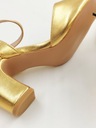 sandále na podpätku kožené zlaté ANNA FIELD VEĽ.36 AN43s Veľkosť 36