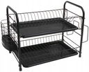 ПОДДОН ДЛЯ СУШКИ ПОСУДЫ 2X ГОРИЗОНТАЛЬНЫЙ МЕТАЛЛ. ЧЕРНЫЙ