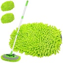 ТЕЛЕСКОПИЧЕСКАЯ ЩЕТКА ДЛЯ МОЙКИ АВТОМОБИЛЯ ШВАБРА МИКРОФИБРА 180° АЛЮМИНИЕВЫЙ СПЛАВ